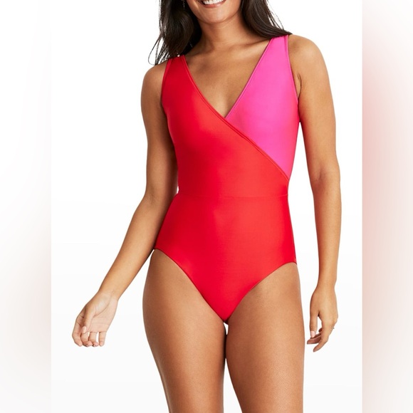 Hermoza Other - HERMOZA Vera Colorblock One-Piece Swimsuit $158 nwt size 10